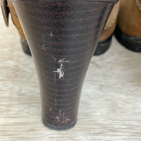 BORN CONCEPT Brown Leather Heeled Mules - Picture 12 of 13